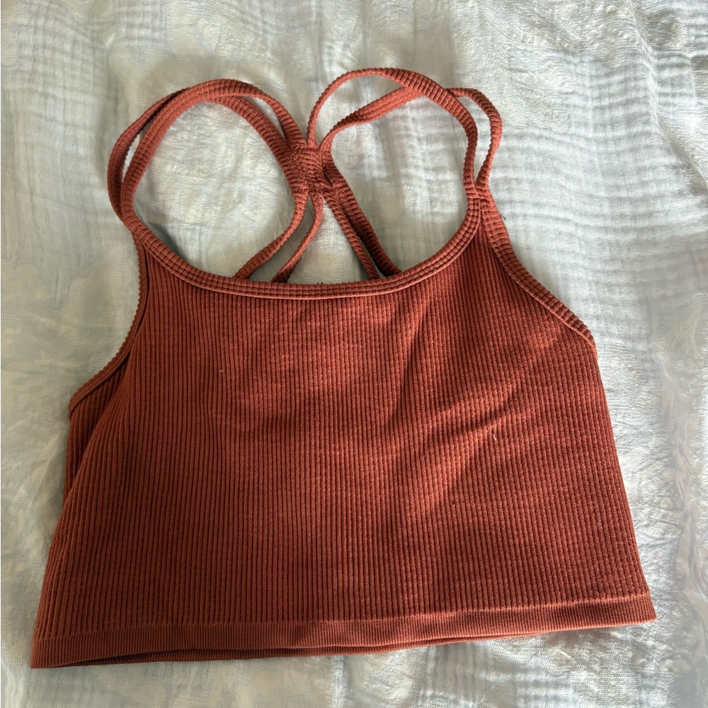 Forever 21 Terracotta Ribbed Tank